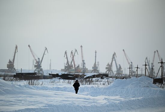 Russia Krasnoyarsk Region Dudinka Port
