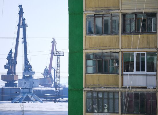 Russia Krasnoyarsk Region Dudinka Port