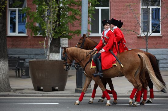 Russia Kuban Cossack Host Parade