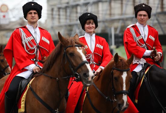 Russia Kuban Cossack Host Parade