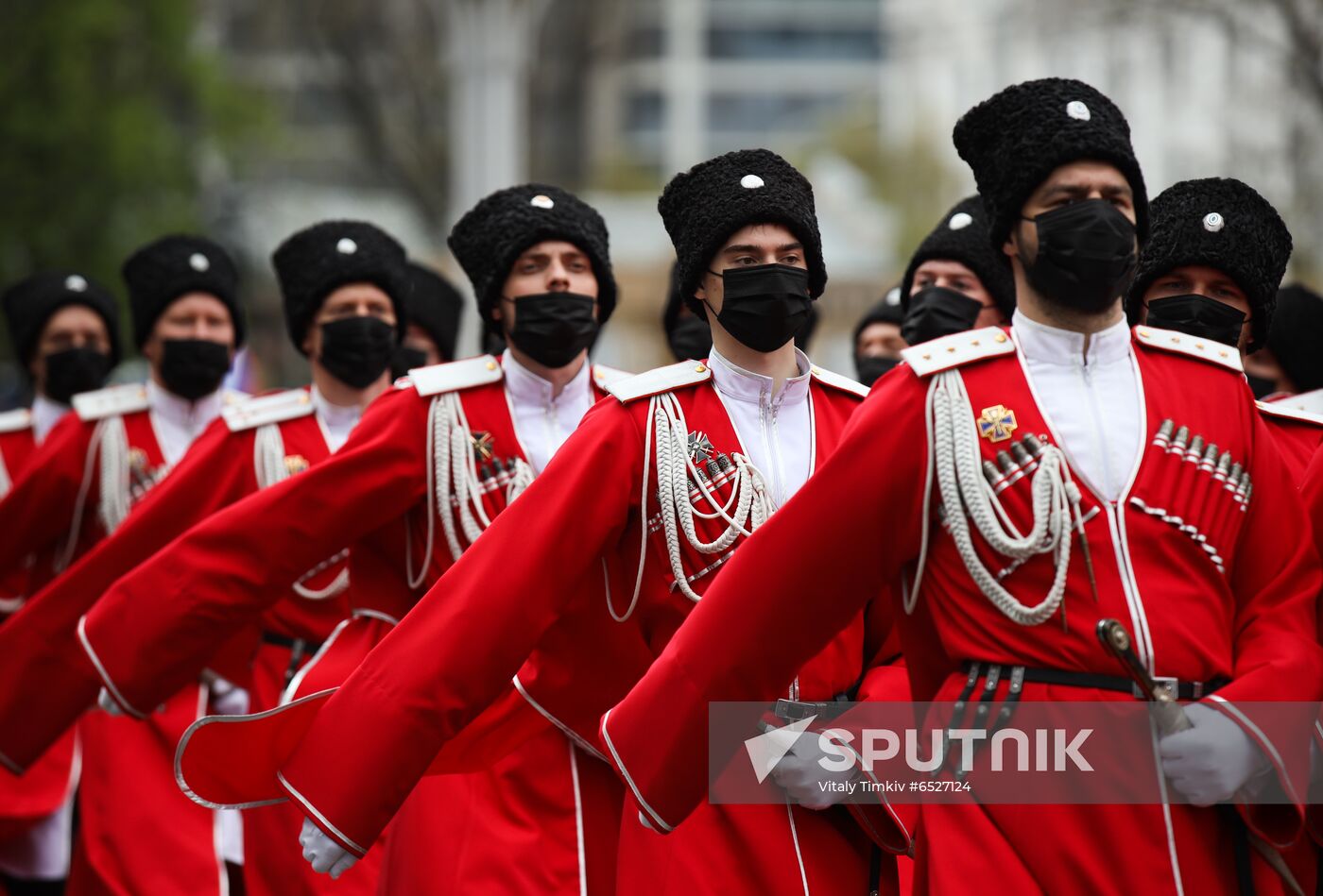 Russia Kuban Cossack Host Parade