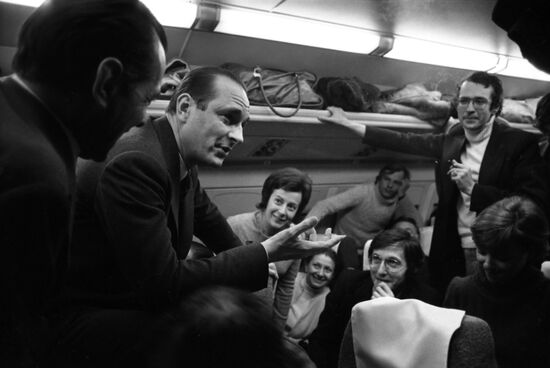 French Prime Minister Jacques Chirac visits Soviet Union