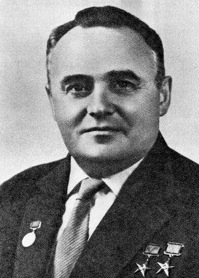 Designer of rocket and space systems Sergei Korolev