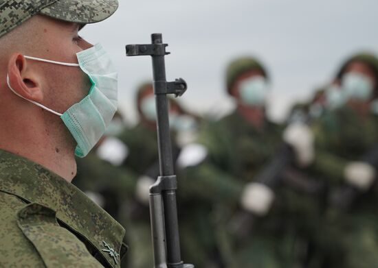 Ukraine LPR Victory Day Parade Preparations