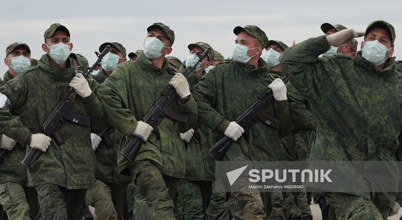 Ukraine LPR Victory Day Parade Preparations