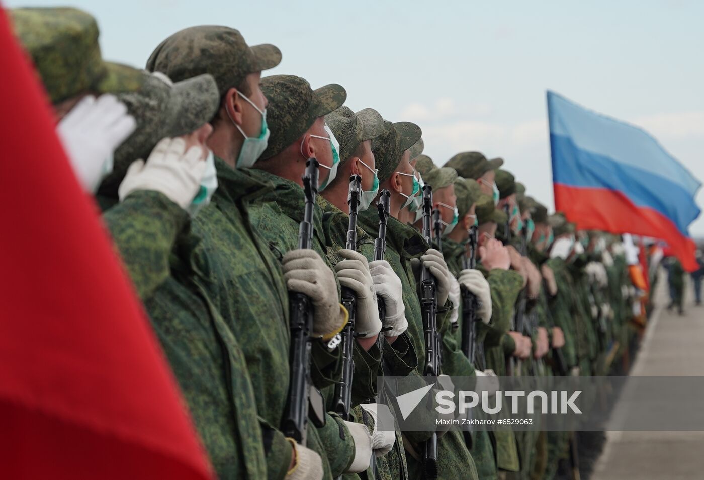 Ukraine LPR Victory Day Parade Preparations