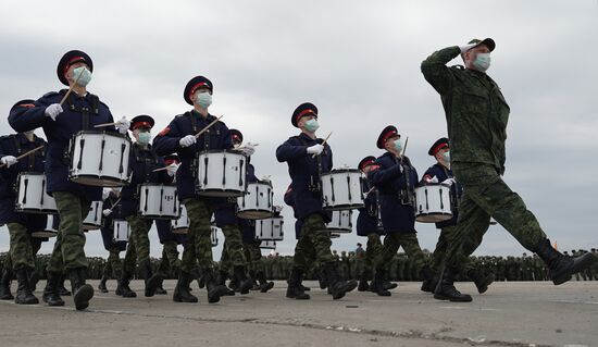 Ukraine LPR Victory Day Parade Preparations