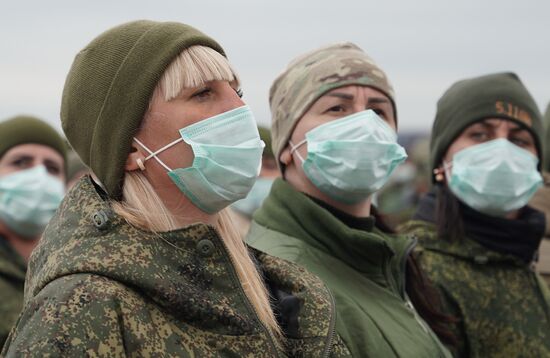 Ukraine LPR Victory Day Parade Preparations
