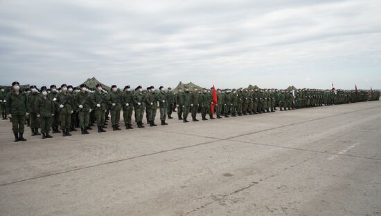 Ukraine LPR Victory Day Parade Preparations