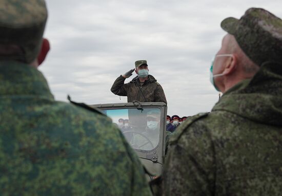 Ukraine LPR Victory Day Parade Preparations