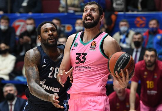 Russia Basketball Euroleague Zenit - Barcelona