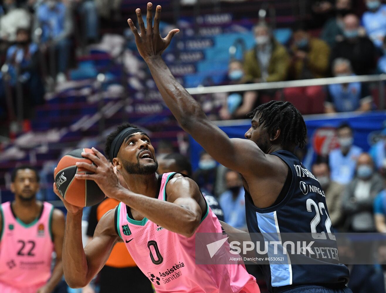 Russia Basketball Euroleague Zenit - Barcelona