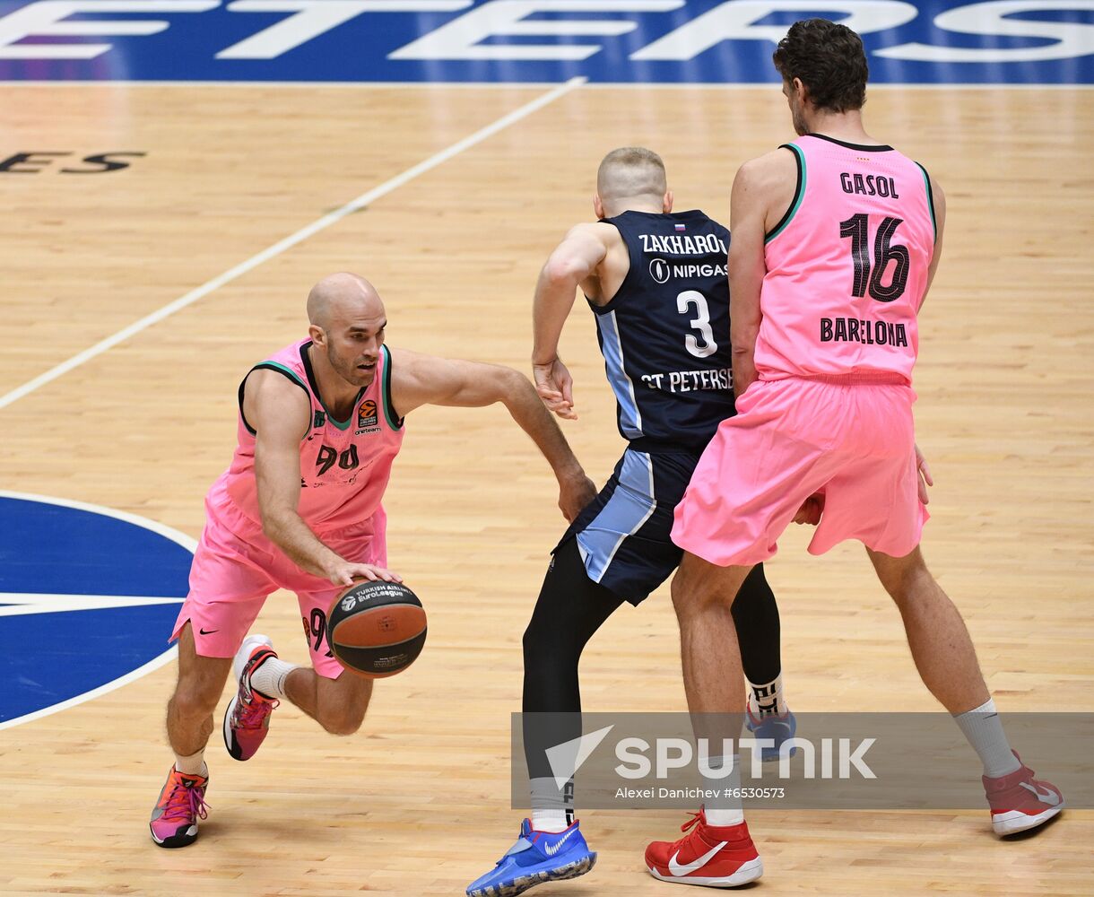 Russia Basketball Euroleague Zenit - Barcelona