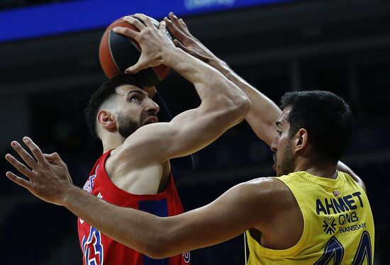 Turkey Basketball Euroleague Fenerbahce - CSKA