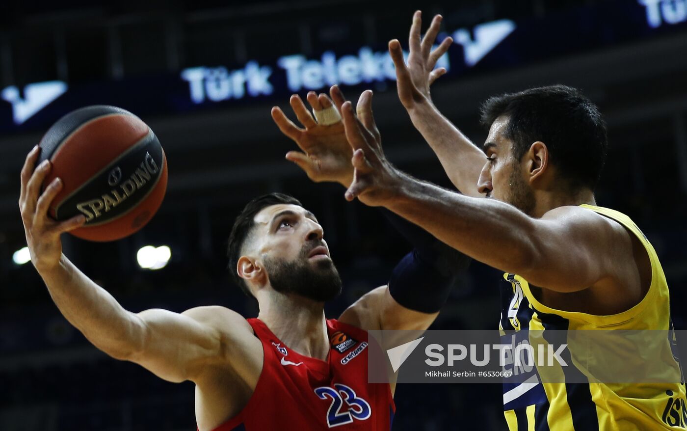 Turkey Basketball Euroleague Fenerbahce - CSKA