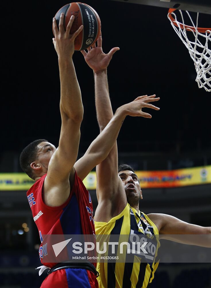 Turkey Basketball Euroleague Fenerbahce - CSKA