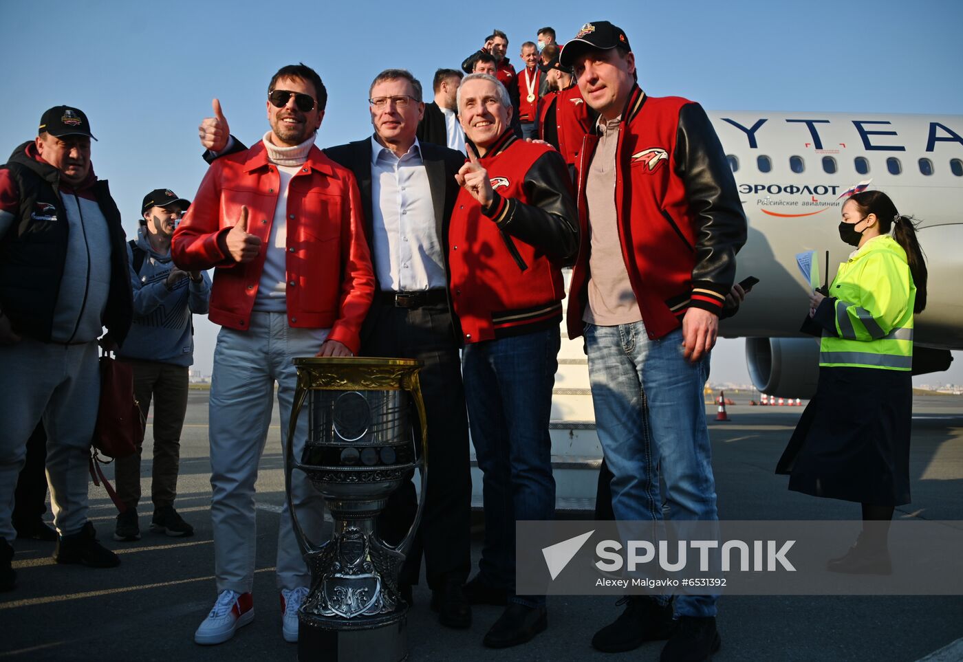 Russia Ice Hockey Gagarin Cup Winner Honoring