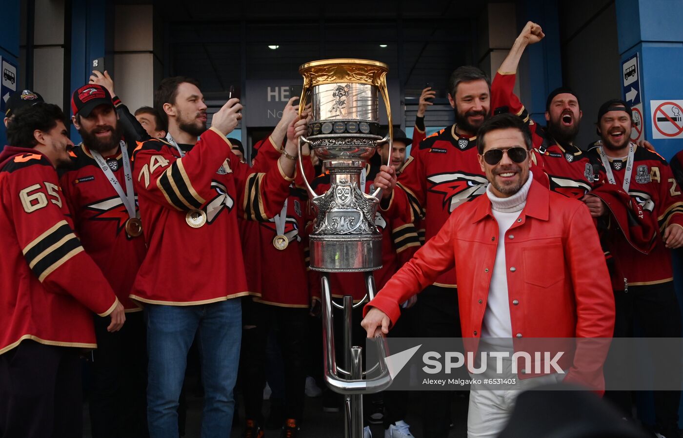 Russia Ice Hockey Gagarin Cup Winner Honoring