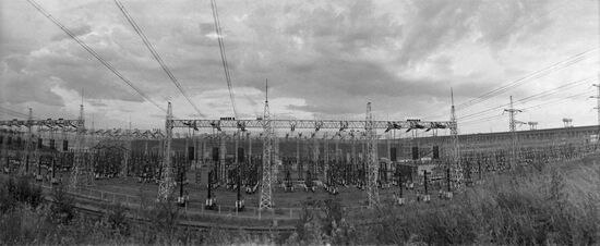 Bratskaya Hydropower Plant on Angara River