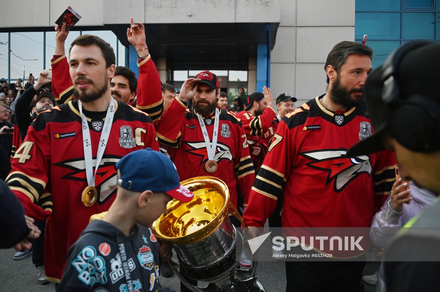 Russia Ice Hockey Gagarin Cup Winner Honoring