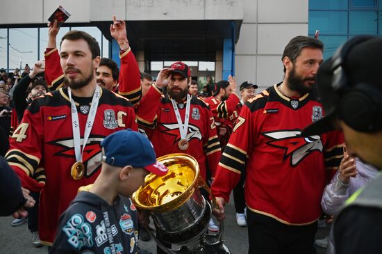 Russia Ice Hockey Gagarin Cup Winner Honoring