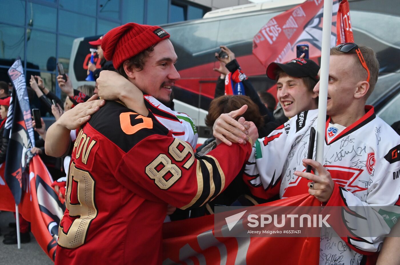 Russia Ice Hockey Gagarin Cup Winner Honoring