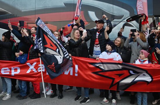 Russia Ice Hockey Gagarin Cup Winner Honoring