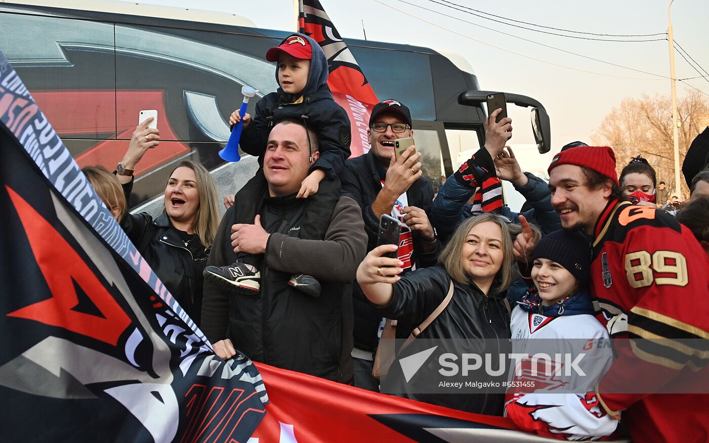 Russia Ice Hockey Gagarin Cup Winner Honoring