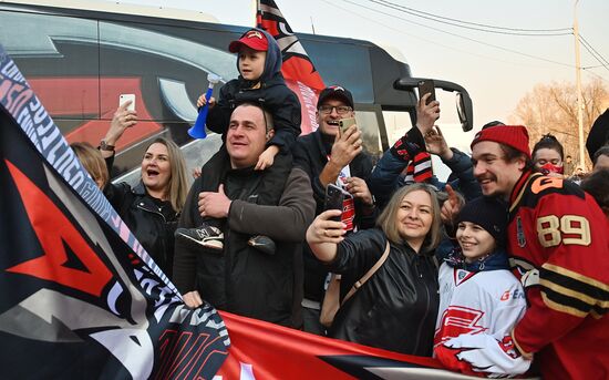 Russia Ice Hockey Gagarin Cup Winner Honoring