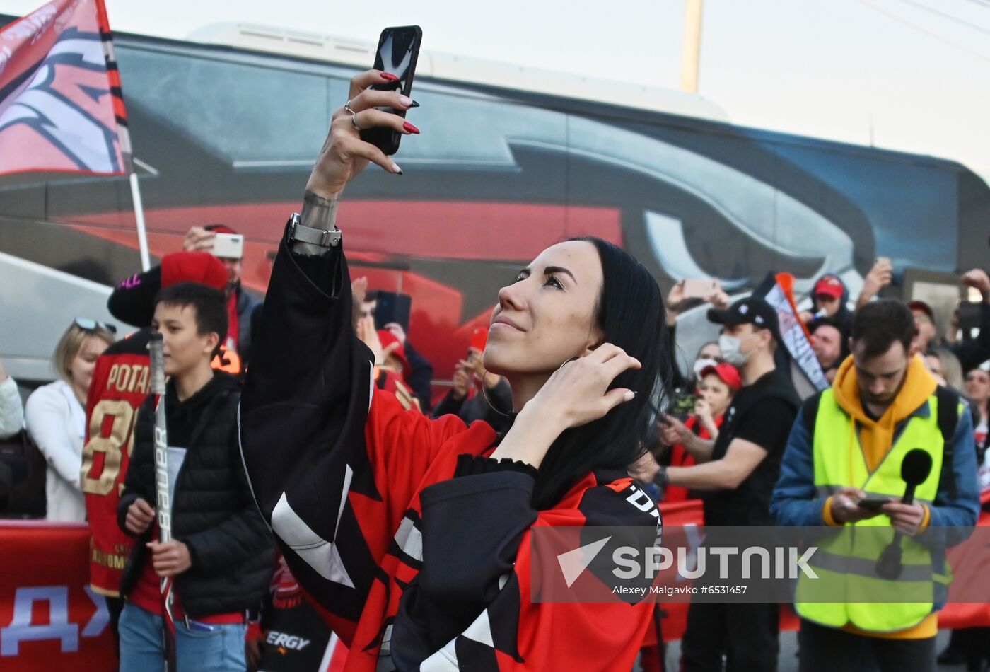 Russia Ice Hockey Gagarin Cup Winner Honoring