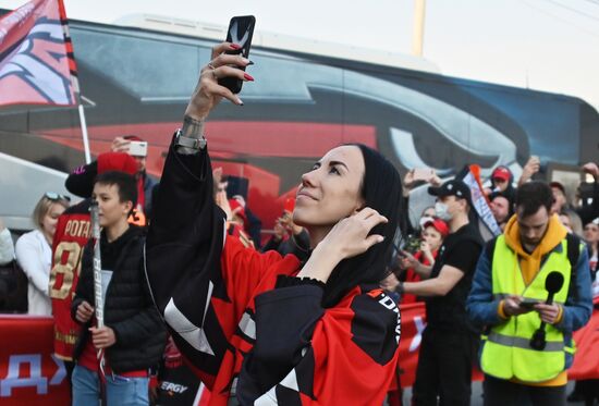 Russia Ice Hockey Gagarin Cup Winner Honoring