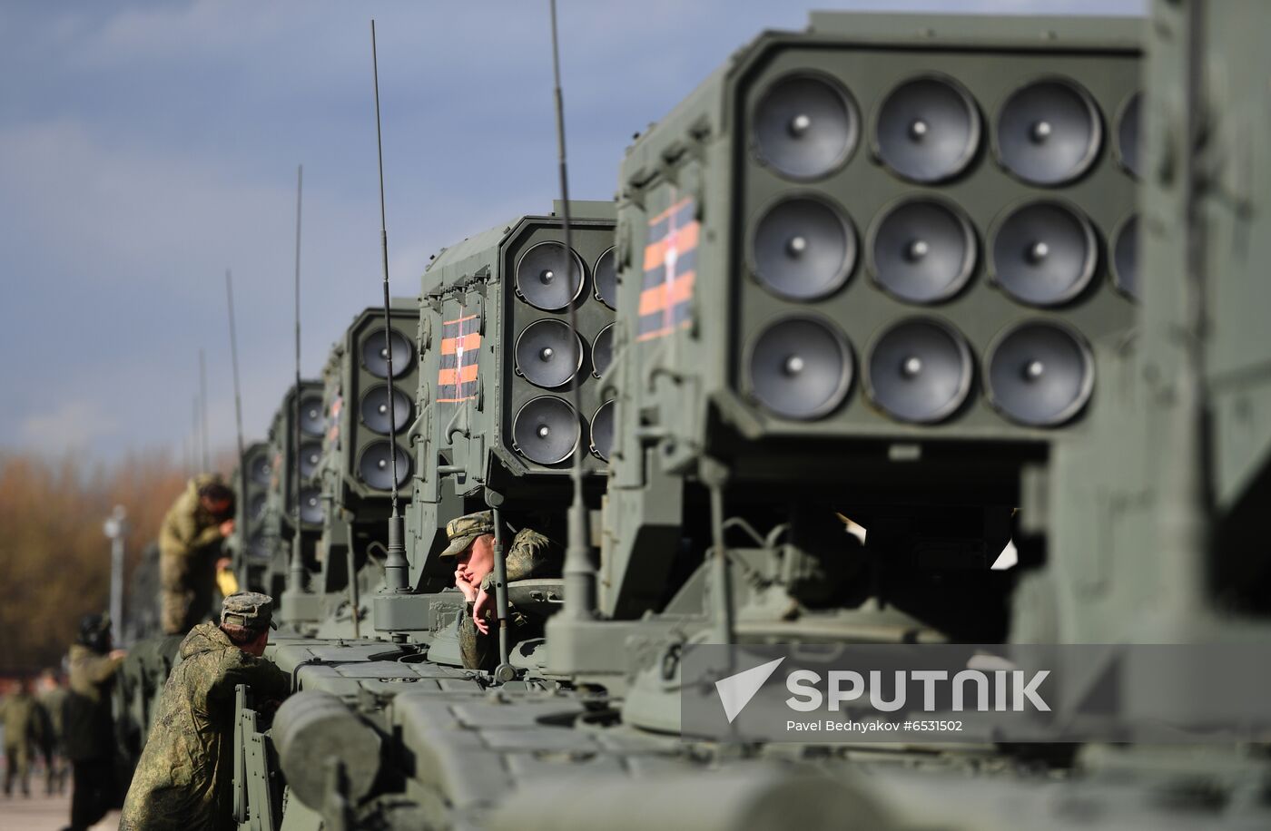 Russia WWII Victory Parade Rehearsal