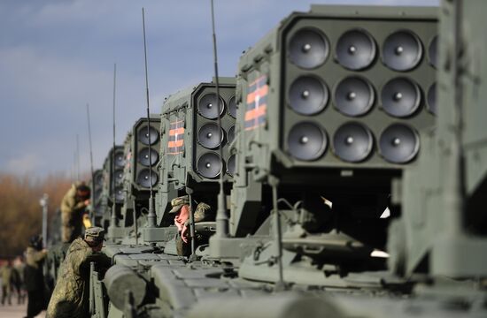 Russia WWII Victory Parade Rehearsal