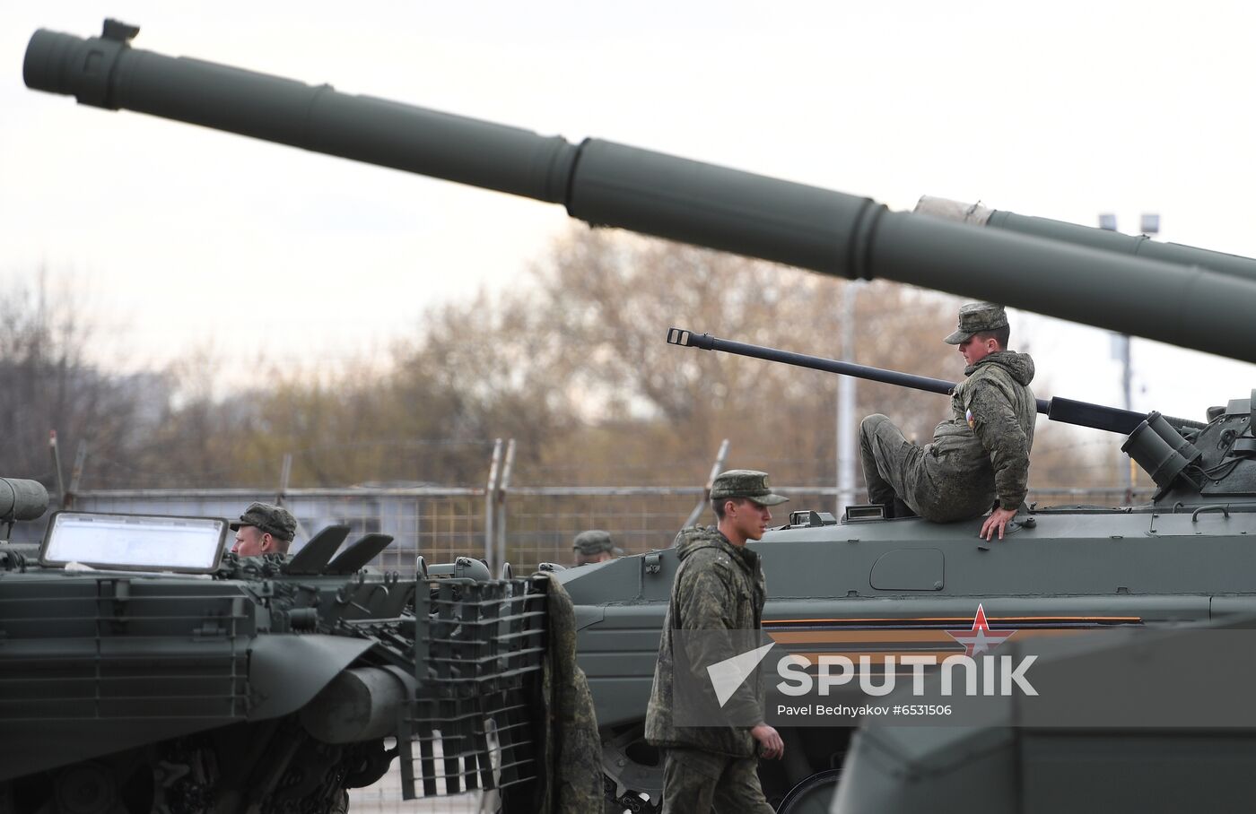 Russia WWII Victory Parade Rehearsal