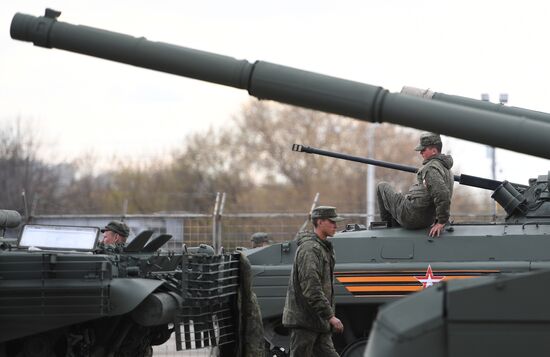 Russia WWII Victory Parade Rehearsal