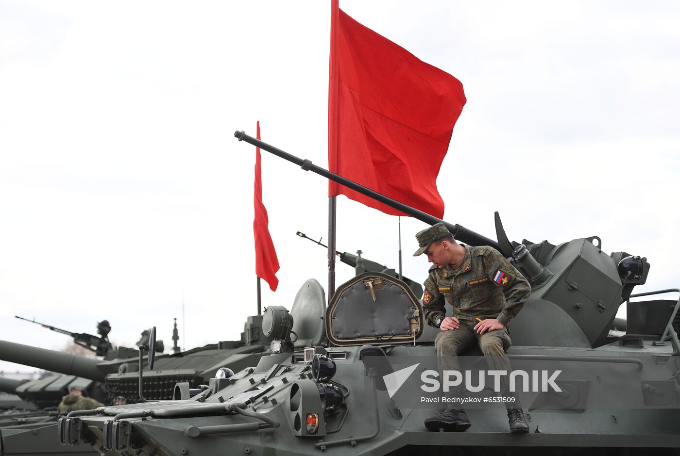 Russia WWII Victory Parade Rehearsal