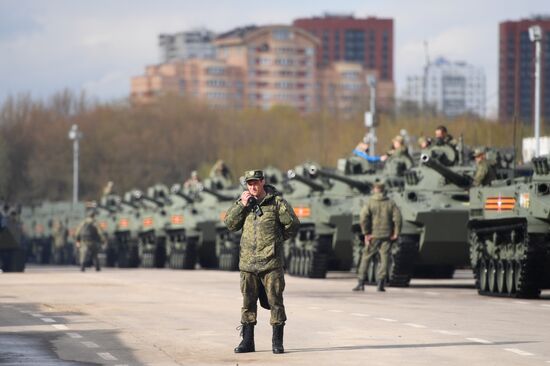Russia WWII Victory Parade Rehearsal