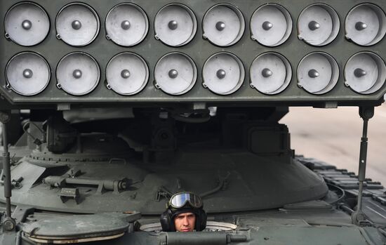 Russia WWII Victory Parade Rehearsal