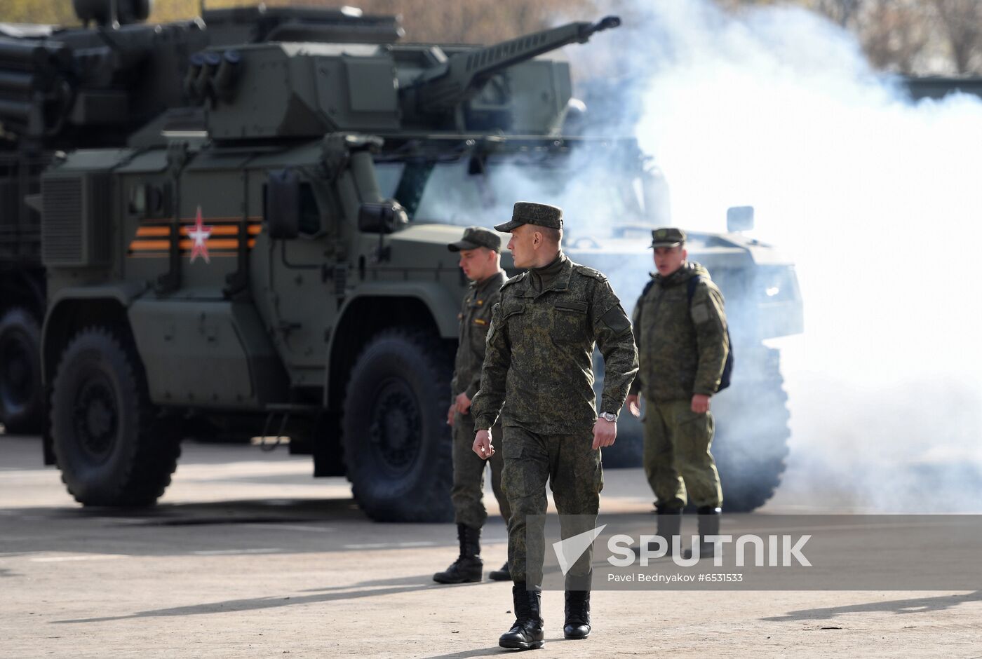 Russia WWII Victory Parade Rehearsal