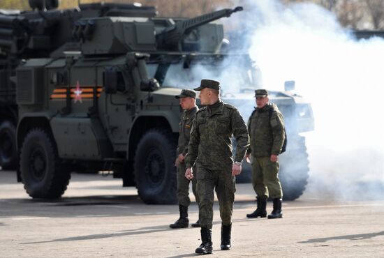 Russia WWII Victory Parade Rehearsal