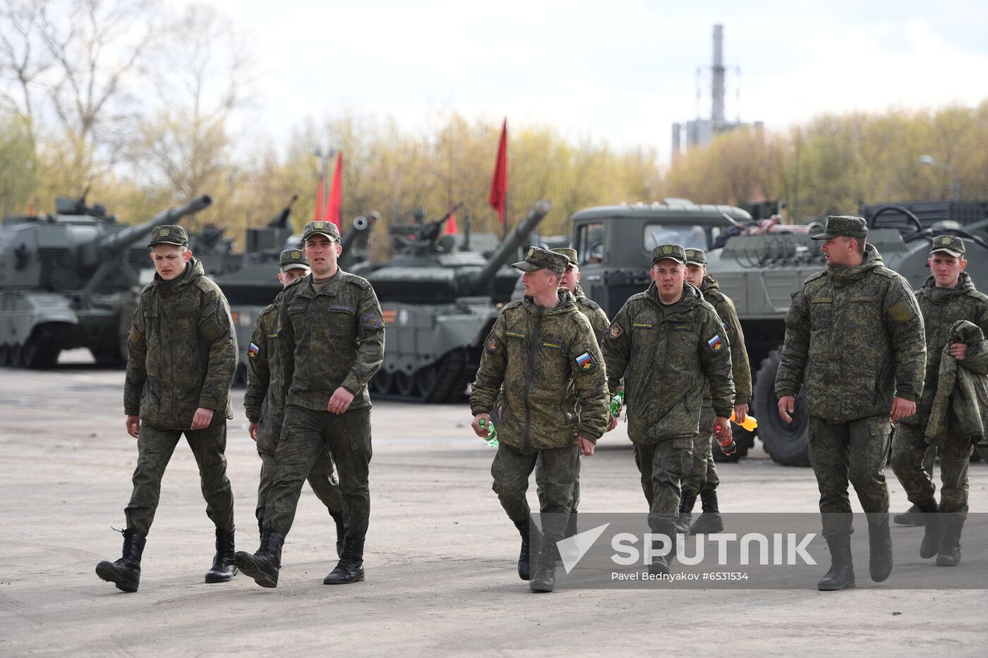 Russia WWII Victory Parade Rehearsal