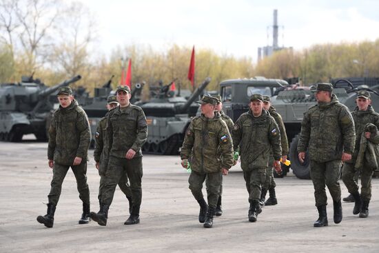 Russia WWII Victory Parade Rehearsal