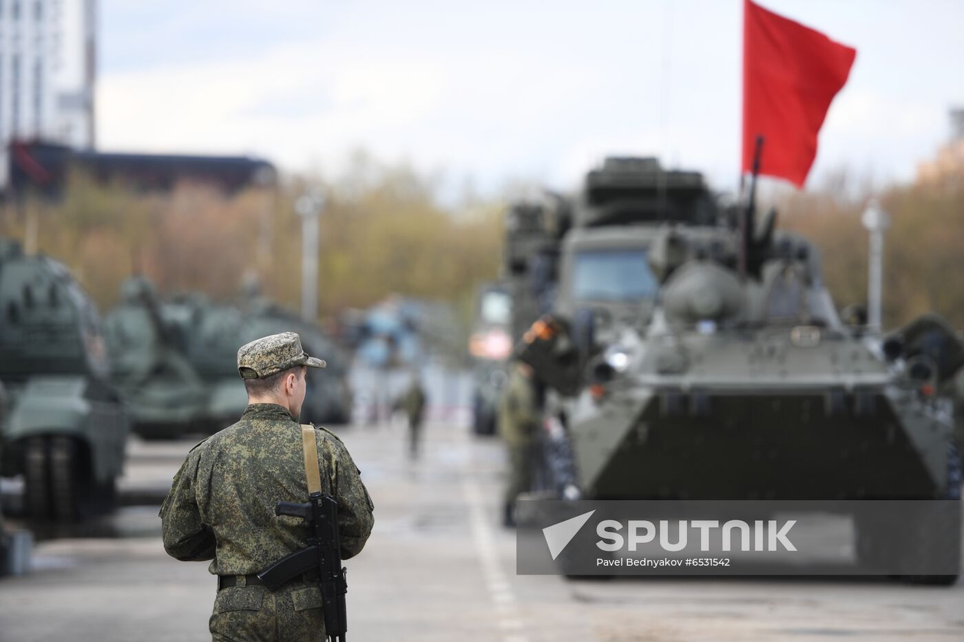 Russia WWII Victory Parade Rehearsal