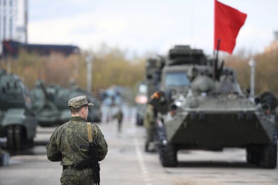 Russia WWII Victory Parade Rehearsal