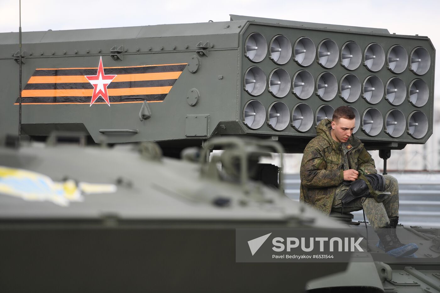 Russia WWII Victory Parade Rehearsal