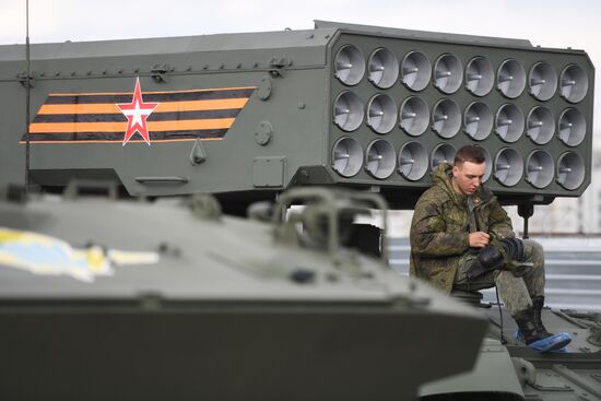 Russia WWII Victory Parade Rehearsal