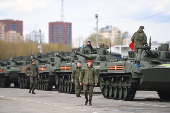 Russia WWII Victory Parade Rehearsal