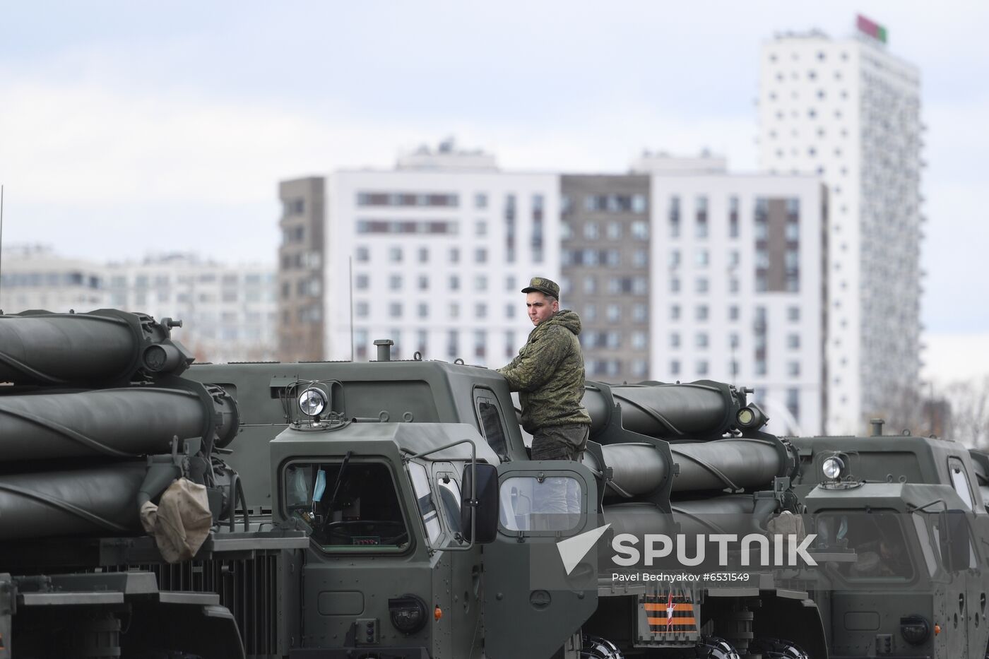 Russia WWII Victory Parade Rehearsal