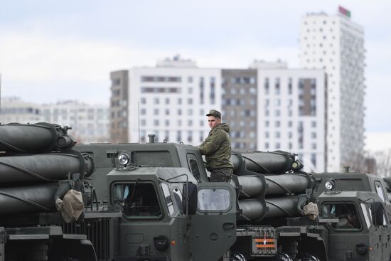 Russia WWII Victory Parade Rehearsal