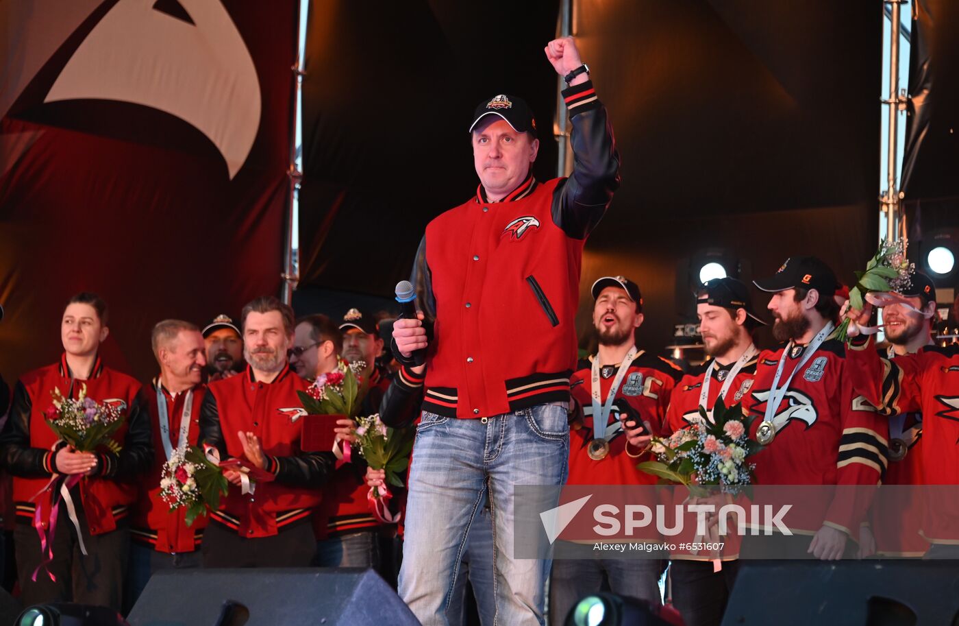 Russia Ice Hockey Gagarin Cup Winner Honoring